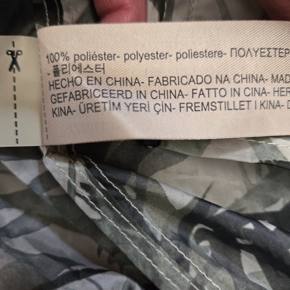 Massimo Dutti Lightweight Palm Fronds Jacket. Size Medium - Picture 13 of 15